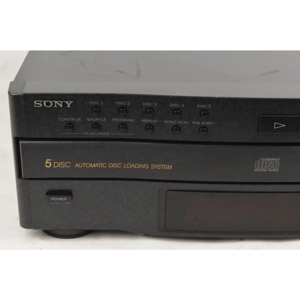 Sony CDP-C322M 5 Disc CD Changer Carousel Player Compact Disc Vintage
